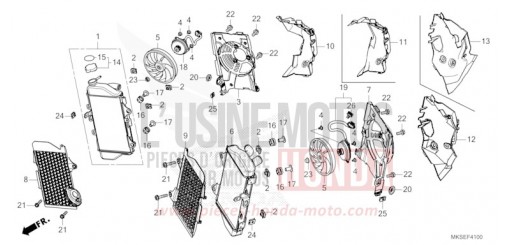 RADIATEUR CRF1100A2M de 2021
